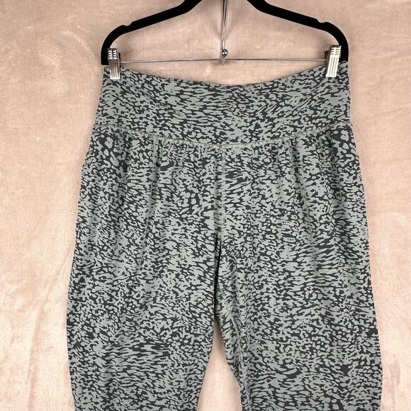 Athleta Pants Womens Extra Large Gray Salutation Jogger Ocelot Spot Print Yoga - Picture 6 of 15